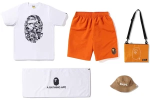 BAPE A Bathing Ape Herren Strand Japan Exklusives Paket Grau Camouflage Paket Sommer XL - Bild 1 von 21