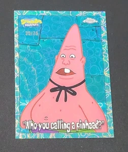 Bob Esponja Topps 2025 cromado "¿A quién llamas cabeza de alfiler?" Nube de flores ref. /75 - Imagen 1 de 3