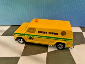 Realtoy-Soma Vintage Ford E Econoline 1/64 China YELLOW Forest Patrol - Picture 1 of 2