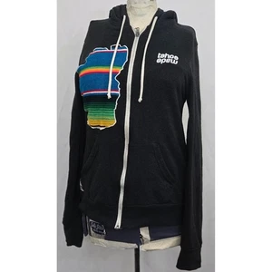 Sudadera con Capucha TAHOEMADE XS Cremallera Completa Parche Serape Mapa Lago Tahoe Tejido Sierra Alta - Imagen 1 de 10