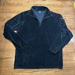 Polo Ralph Lauren Pullover Herren Large Velour 1/4 Zip Nachtwäsche Loungewear Top - Bild 1 von 7