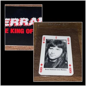1993 Kerrang Il Re del Metallo BRUCE DICKINSON IRON MAIDEN CARD MOLTO RARA!!! - Foto 1 di 3