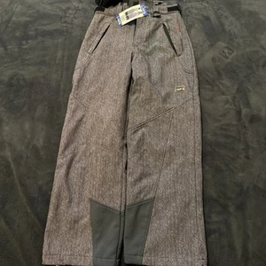 32 Degrees Weatherproof KIDS Snow Ski Pants Zipper Pockets - Gray Large 14/16 - Picture 1 of 8