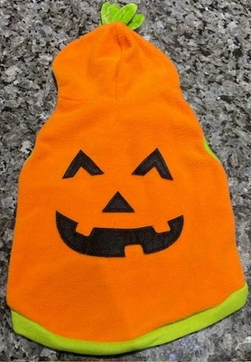 Martha Stewart Pumpkin Face Fleece Halloween Costume for Dogs Size Medium - Image 1 of 3