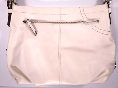 Bandolera Coach auténtica de lona de cuero blanco F16178 Foto 1 de 4