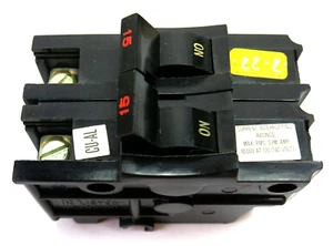 FEDERAL PACIFIC CIRCUIT BREAKERS 215H 2POLE 15 AMPS 240VOLTS FPE Double