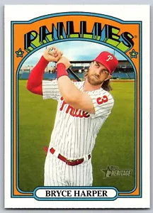 Bryce Harper 2021 Topps Heritage #13 Philadelphia Phillies - Bild 1 von 2