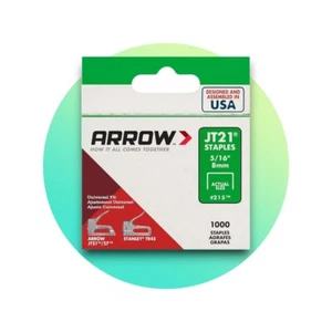 Arrow JT21 T27 8mm 5/16" Staples Box 1000 ARRJT21516S - Picture 1 of 4