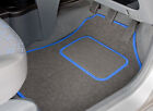 Car Mats for Citroen e-C4 2021 on Tailored Dark Grey Carpet Blue Trim