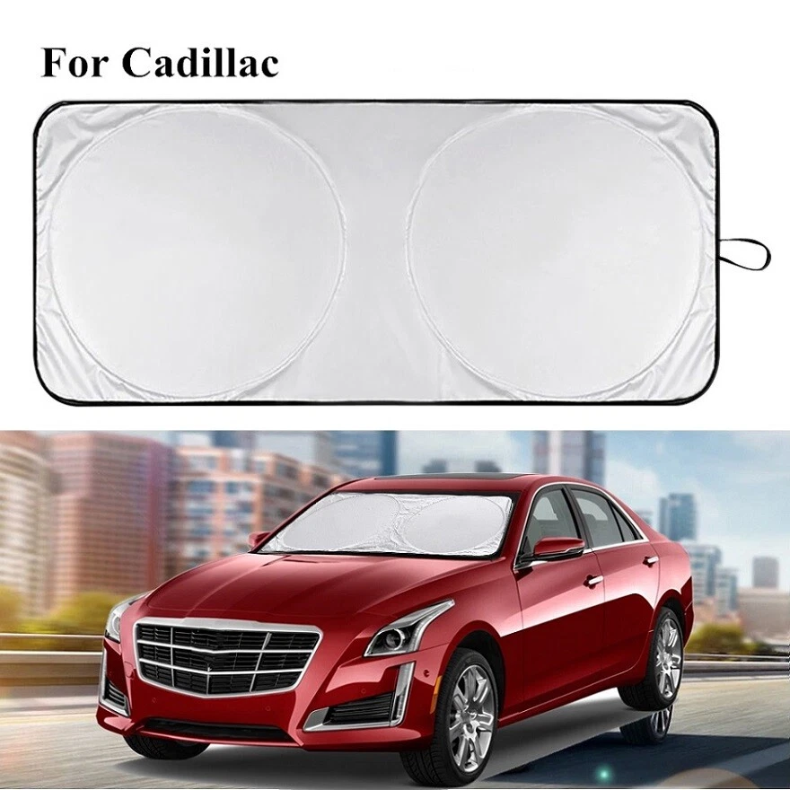 For Cadillac Accessories Car Large Windshield Sun Shade UV Block Shield Cover - Image 1 of 4