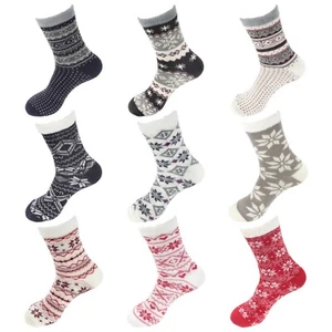Double Layer Extra Thick Plush Super Soft Warm Fuzzy Cozy Home Socks, 1 Pair - Picture 1 of 25