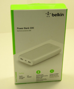 BELKIN BOOST CHARGE USB-C POWER BANK 20K BATTERY ( white )