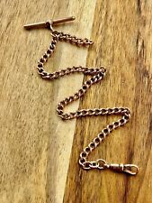 Victorian 18ct Rose Rolled Gold albert pocket Watch Chain