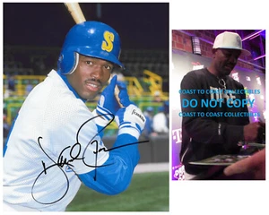 Harold Reynolds signed Seattle Mariners Baseball 8x10 Photo Proof COA Autogramm - Bild 1 von 2
