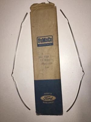1967 1968 FORD GALAXIE 500 LTD 2 DOOR OUTSIDE DOOR EDGE GUARD KIT MOULDING NOS - Image 1 of 4