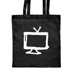 'Television' Classic Black Tote Shopper Bag (ZB00013530)