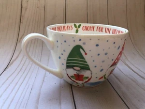 Simpatica NUOVA Tazza Natalizia Portobello di Design Gnomo per le Vacanze Bone China - Foto 1 di 12