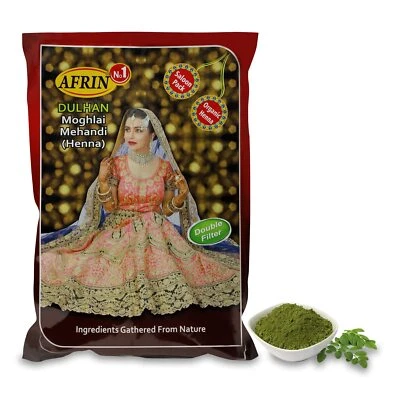 AFRIN Organic Henna Double Filter Dulhan Mughlai Mehandi (1 kg) For Special Days - Image 1 of 4