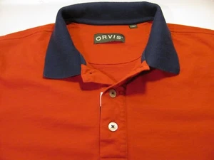 Polo Orivs uomo L rossa vintage maglione elegante maniche corte - Foto 1 di 9