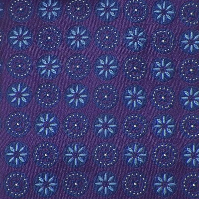Corbata de seda tejida HILDITCH & KEY para hombre púrpura azul Inglaterra nueva con etiquetas Foto 1 de 3