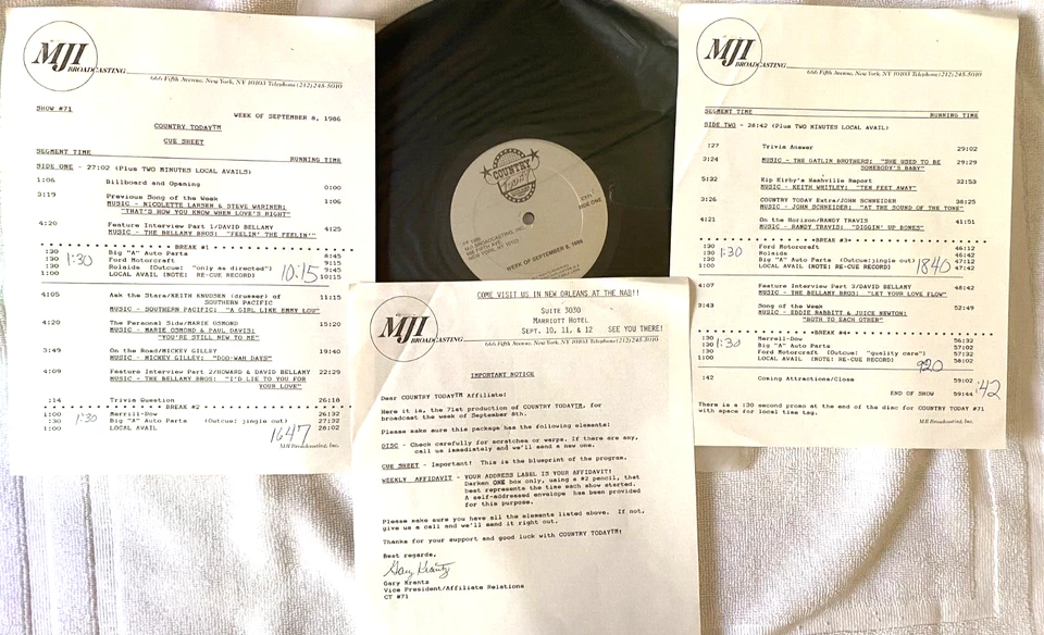 9/8/86 COUNTRY TODAY FEATURES THE BELLAMY BROTHERS; EDDIE RABBITT & JUICE NEWTON - Image 1 of 1