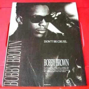Bobby Brown Don't Be Cruel Vintage ORIGINAL 1989 Press/Magazine ADVERT 12"x 9" - Bild 1 von 3