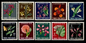 Timor - 1950 Flowers (Complete Set) - MLH - Picture 1 of 2
