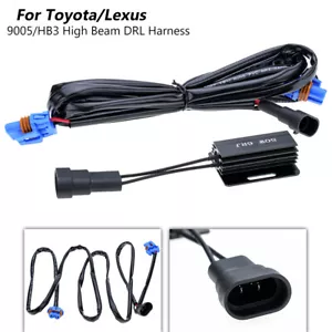 9005 HB3 High Beam DRL Harness for Lexus Toyota DRL Fix Harness Canbus Decoder - Picture 1 of 10