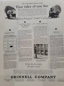 1924 Grinnell Company Sprinklers S.E. Post Druck Anzeige HLK Feuer - Bild 1 von 2