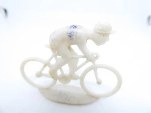 CYCLISTE VELO / RIDER / BIKE -  BLANC / WHITE - PLASTIQUE / PLASTIC - BL 30 - Picture 1 of 4