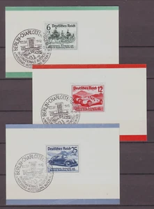 DR Deutsches Reich 1939 FDC memorial cards CARS automobile VW Beetle OLDTIMER - Picture 1 of 2