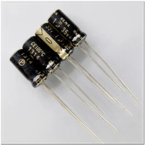 Condensador electrolítico de audio fiebre ELNA RW2 serie 1uF/35V 5x11 mm 35V1uf 105°C - Imagen 1 de 2