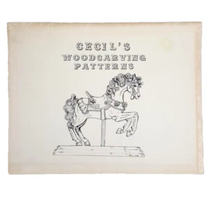 Cecil's Woodcarving Patterns Book Animals Native Indian Golf Wood Turning Craft  - Picture 1 of 15
