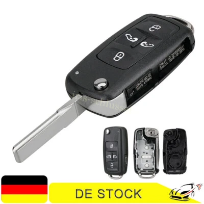 5 Tasten Klapp Schlüssel Gehäuse für VW T5 T6 Multivan Sharan Seat Alhambra