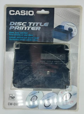 New Sealed Casio CW-E60-L CD/DVD Disk Disc Title Printer - Image 1 of 3