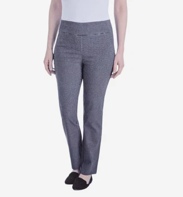 Pantalones de vestir Hilary Radley para mujer talla S pata de gallo a cuadros blanco y negro Foto 1 de 4