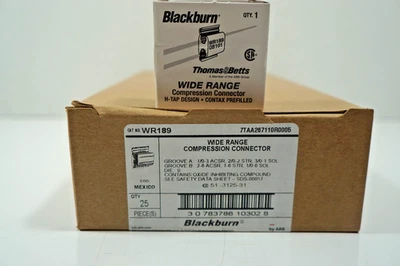 25 H-Tap Contax 预填充 Blackburn WR189 宽范围压缩连接器 — 第 1/4 张图片