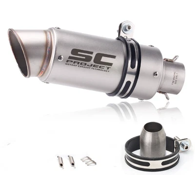 2'' 51mm Motorcycle Exhaust Slip for Suzuki Honda Yamaha Akra Bike UK - Image 1 of 4