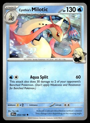 CYNTHIA'S MILOTIC 53/182 UNCOMMON DESTINED RIVALS POKEMON - Image 1 of 4