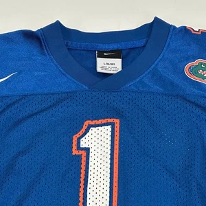 Camiseta de fútbol local Nike Team auténtica Florida Gators #1 para mujer L usada en excelente estado - Imagen 1 de 5