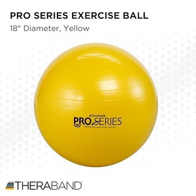 BOLA DE EJERCICIO THERABAND PRO SERIES, AMARILLA Foto 1 de 2