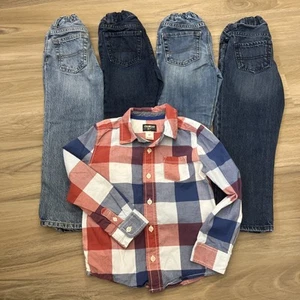 LOT OF 4 - SZ 5T Jeans - Childrens Place, Bgosh Skinny & Straight Variety - Picture 1 of 4