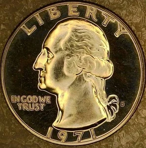 💥 BU 1971-S (CAM) PROOF WASHINGTON QUARTER DDO DDR & RPM VARIETY - Picture 1 of 20