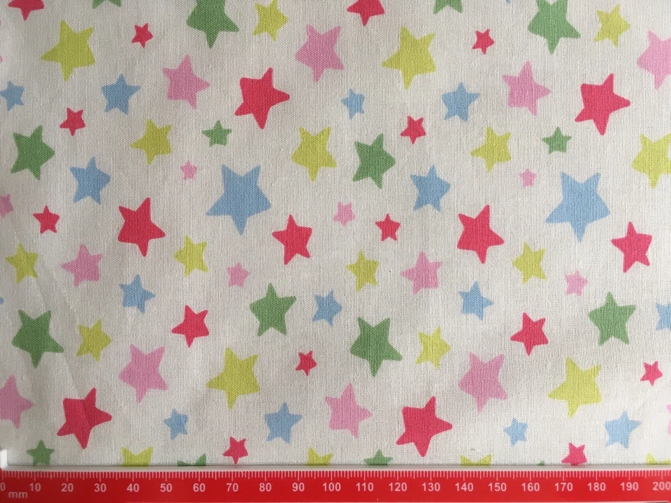 46cm x 53cm Cath Kidston Mini Shooting Stars Haberdashery Cotton Fabric New - Image 1 of 1