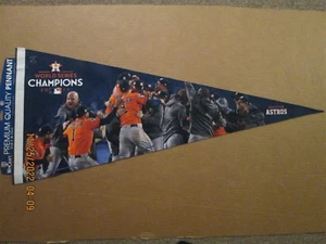 MLB Houston Astros Vintage 2017 World Series Champions 17x40 Size Logo Pennant - Picture 1 of 1