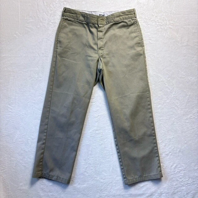 Pantalones Dickies Hombres 34 x 29 Tostado 874 Ajuste Original Trabajo Recto Patín Ropa de Trabajo Foto 1 de 4
