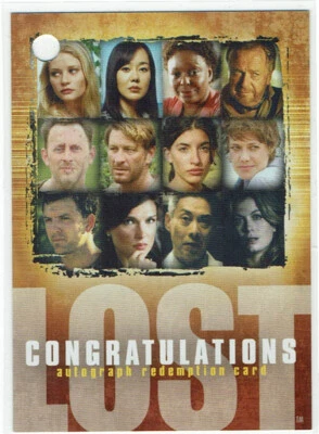 Lost Season Two 2 Inkworks 2006 Redemption Card AR-1 L. Scott Caldwell REDEEMED - Image 1 of 2