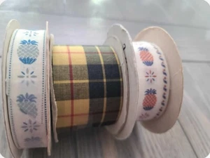 3 Partial Rolls Of Vintage Ribbon, 2 Lion Ribbon Product, 1 Roll SSCC? - Picture 1 of 5