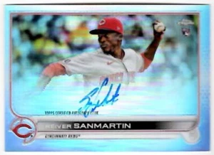 REIVER SANMARTIN Reds ~ 2022 Topps Chrome AUTOGRAPH Refractor #/ed ~ FREE SHIP - Bild 1 von 2
