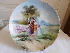 OLD Plate Decor Painted Scene To L'Antique G.Thamin Painter Ceramist